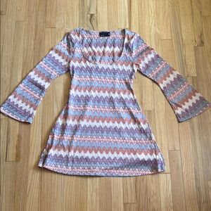ASOS Mulitcolor Chevron Dress size 6